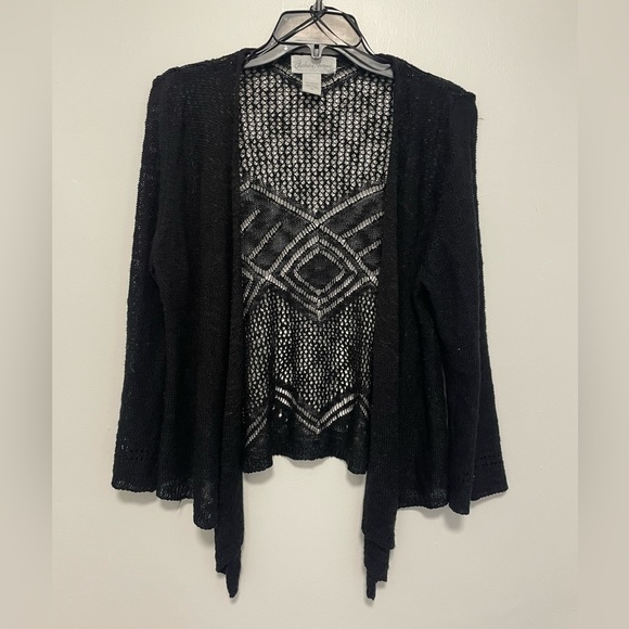Black Lace Cardigan - Picture 1 of 3
